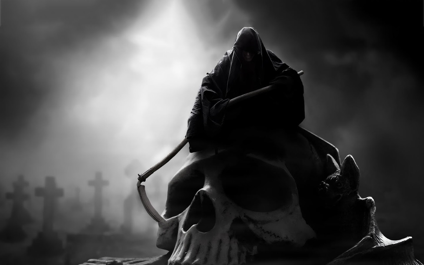 Description Grim Reaper Live Wallpaper Monster Kill App
