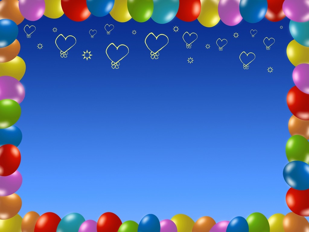 Colorful BirtHDay Frame Background For Powerpoint Border And
