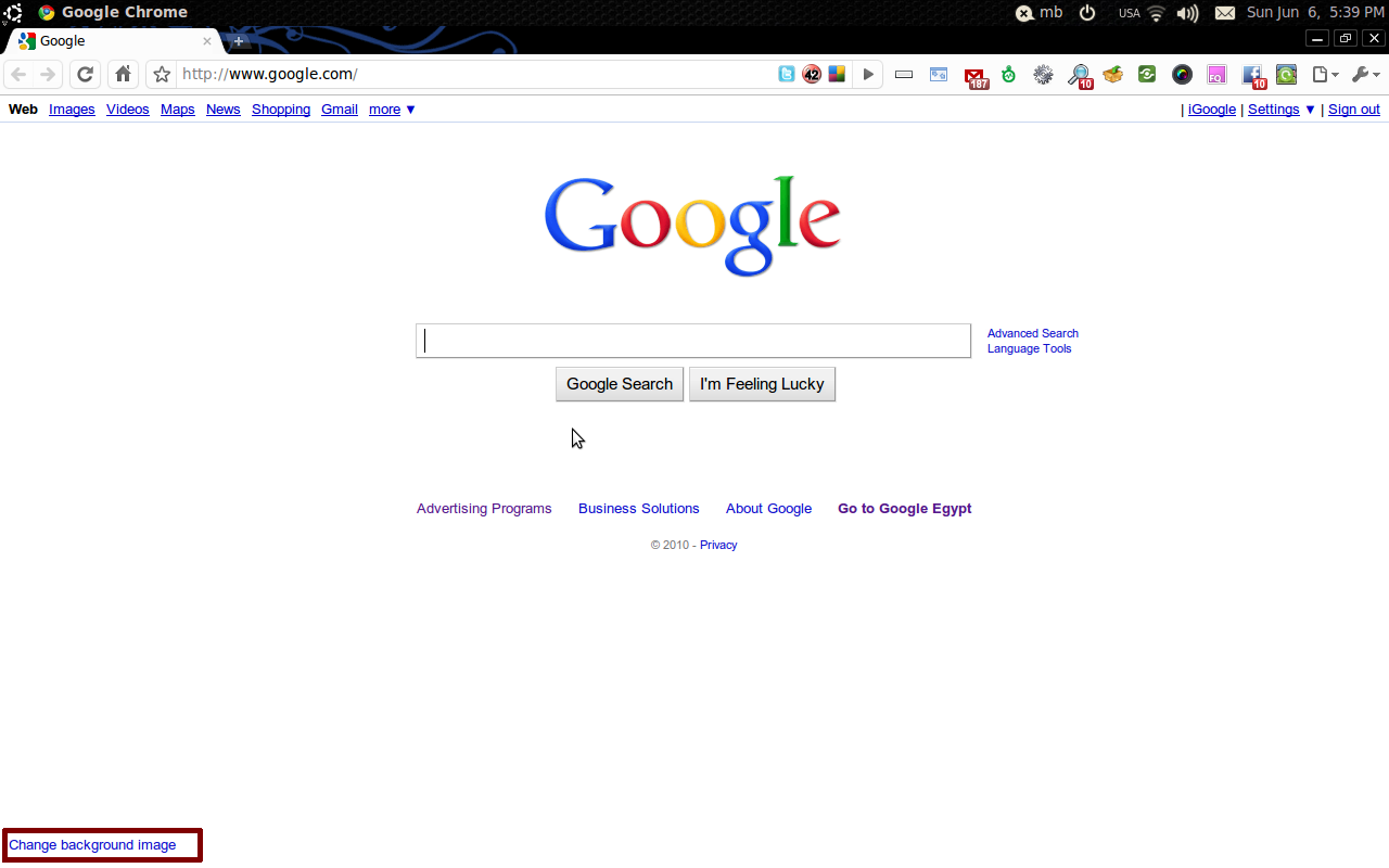 www google homepage download