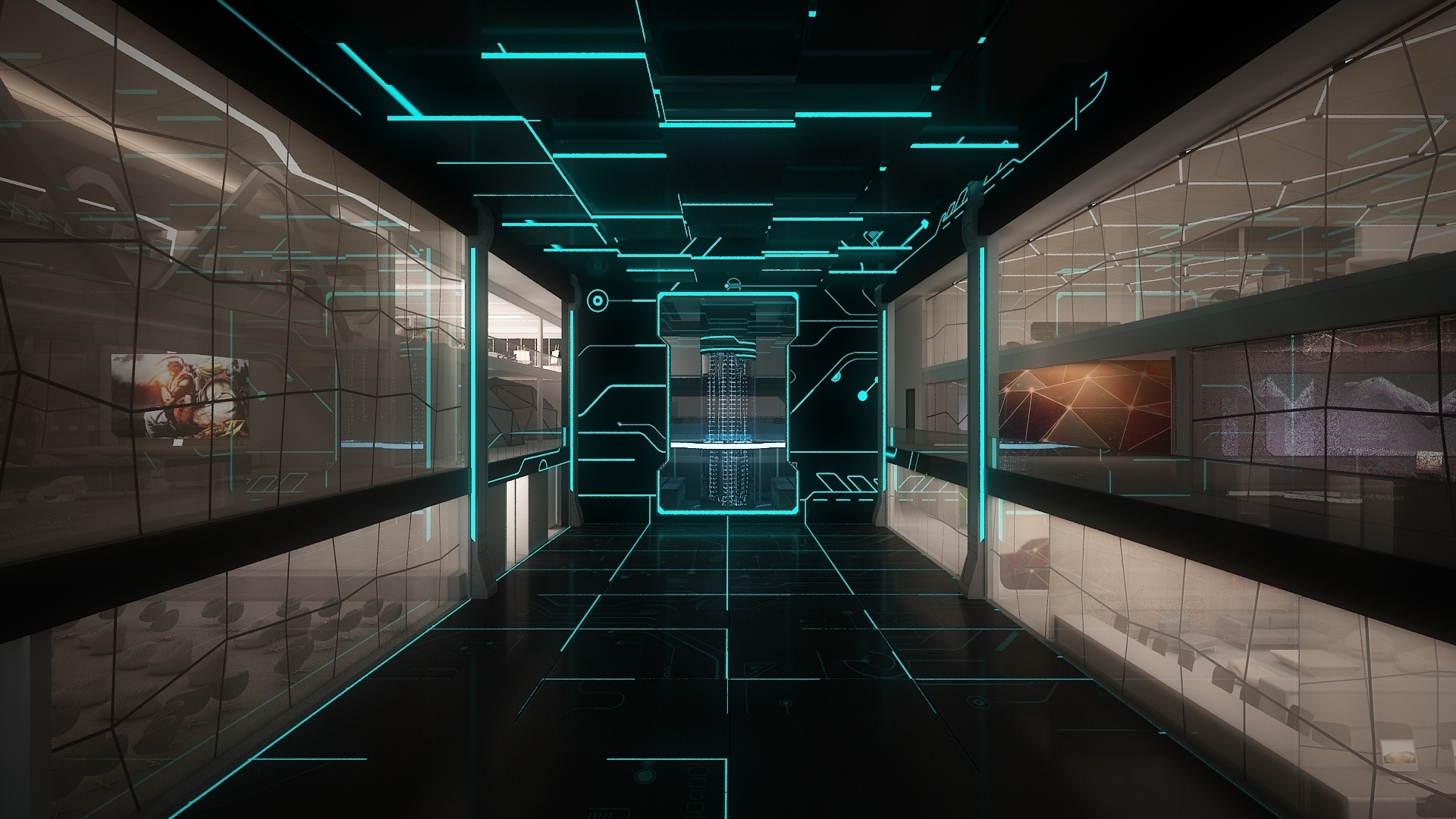 Staley Room Technology Sci Fi Science Puter Futuristic Wallpaper