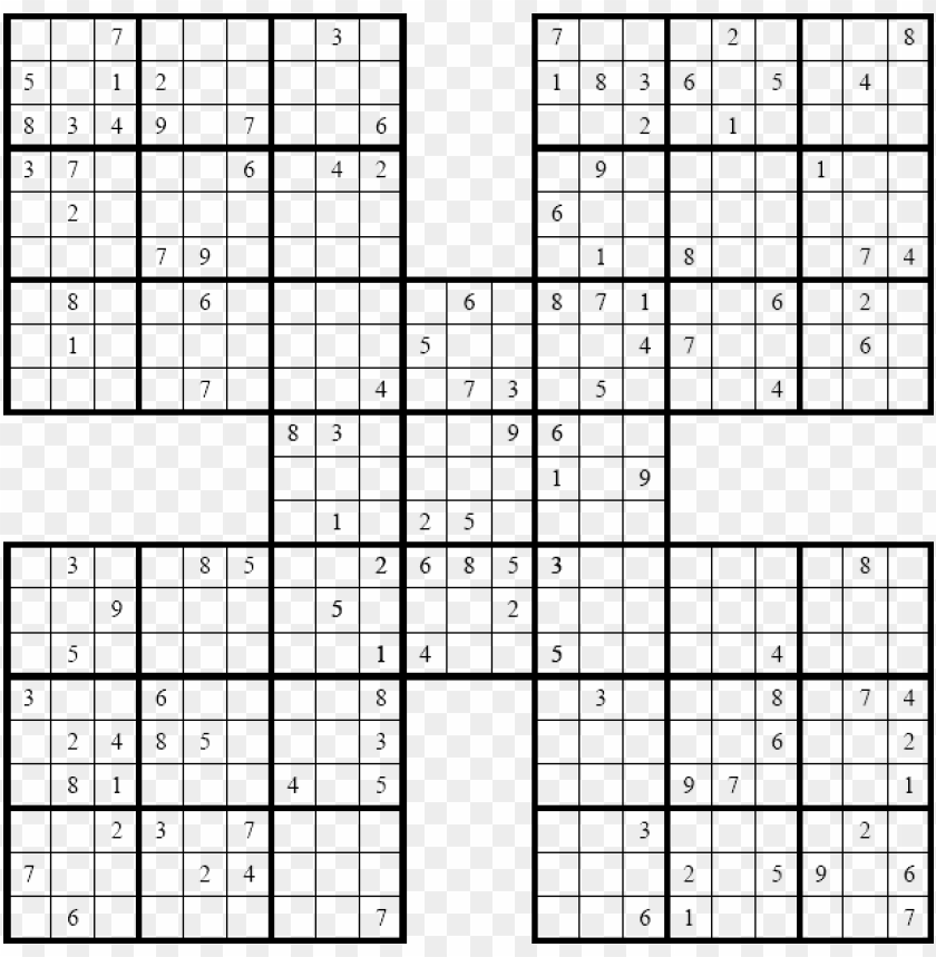 File Samurai Sudoku Big Printable Png Image With