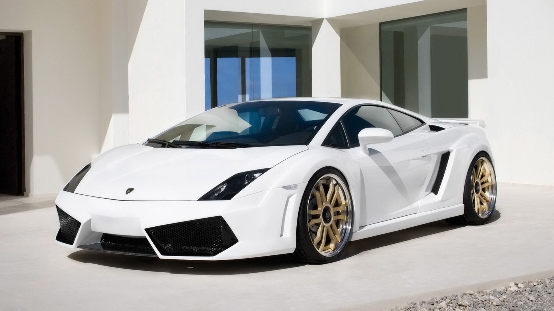 White Lamborghini Gallardo Wallpaper