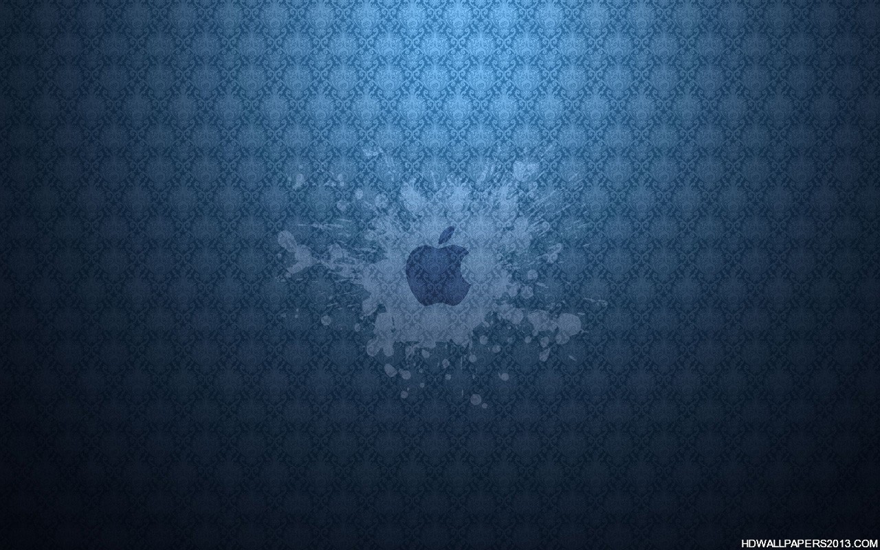 Apple Blue Splash Wallpaper High Definition