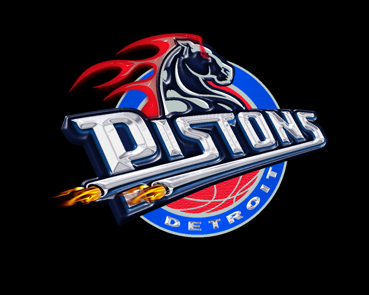 Detroit Pistons By Erroscript