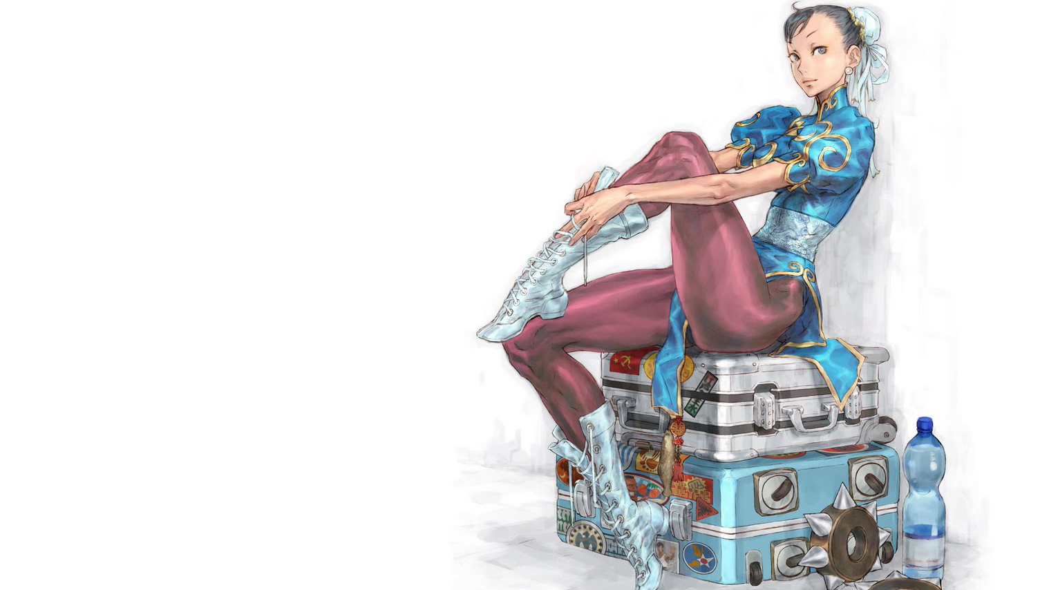 Legs Pantyhose Wallpaper Chunli White