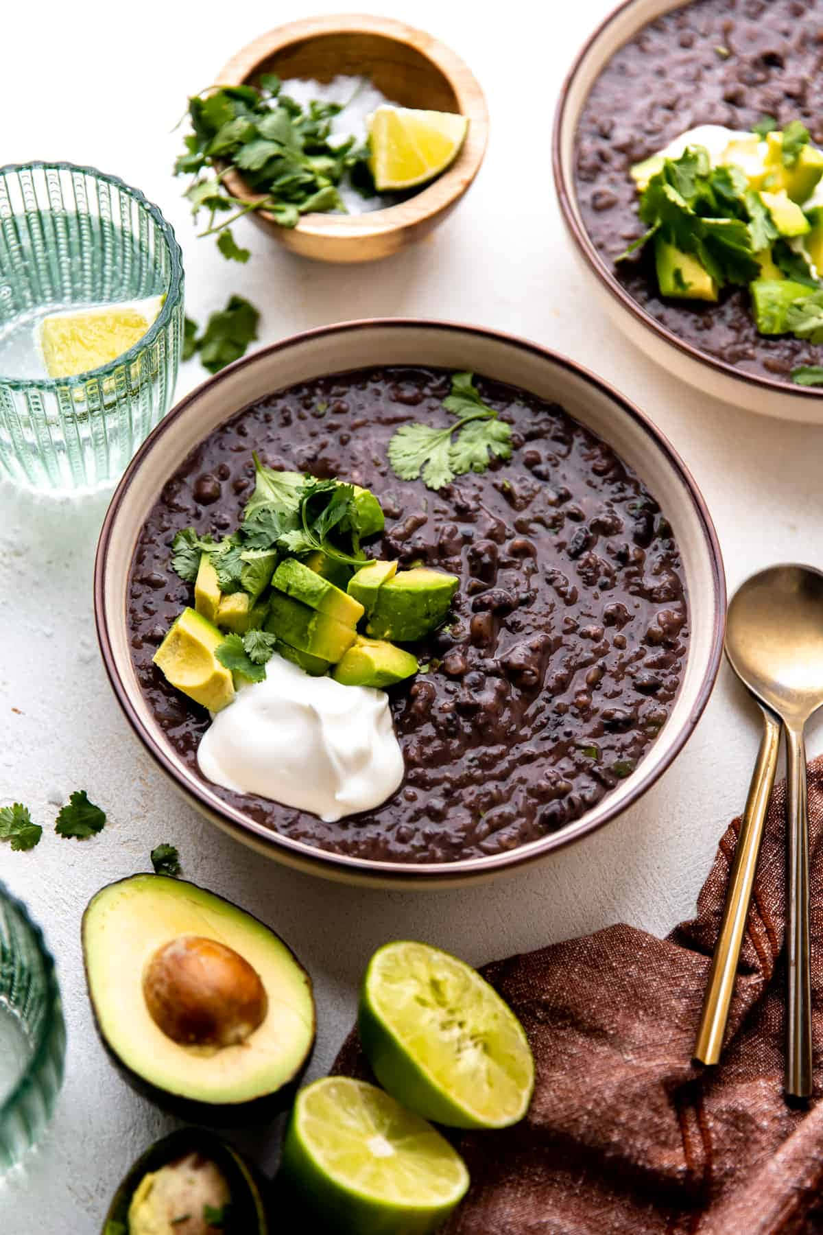 Traditional Black Bean Soup Close Wallpaper
