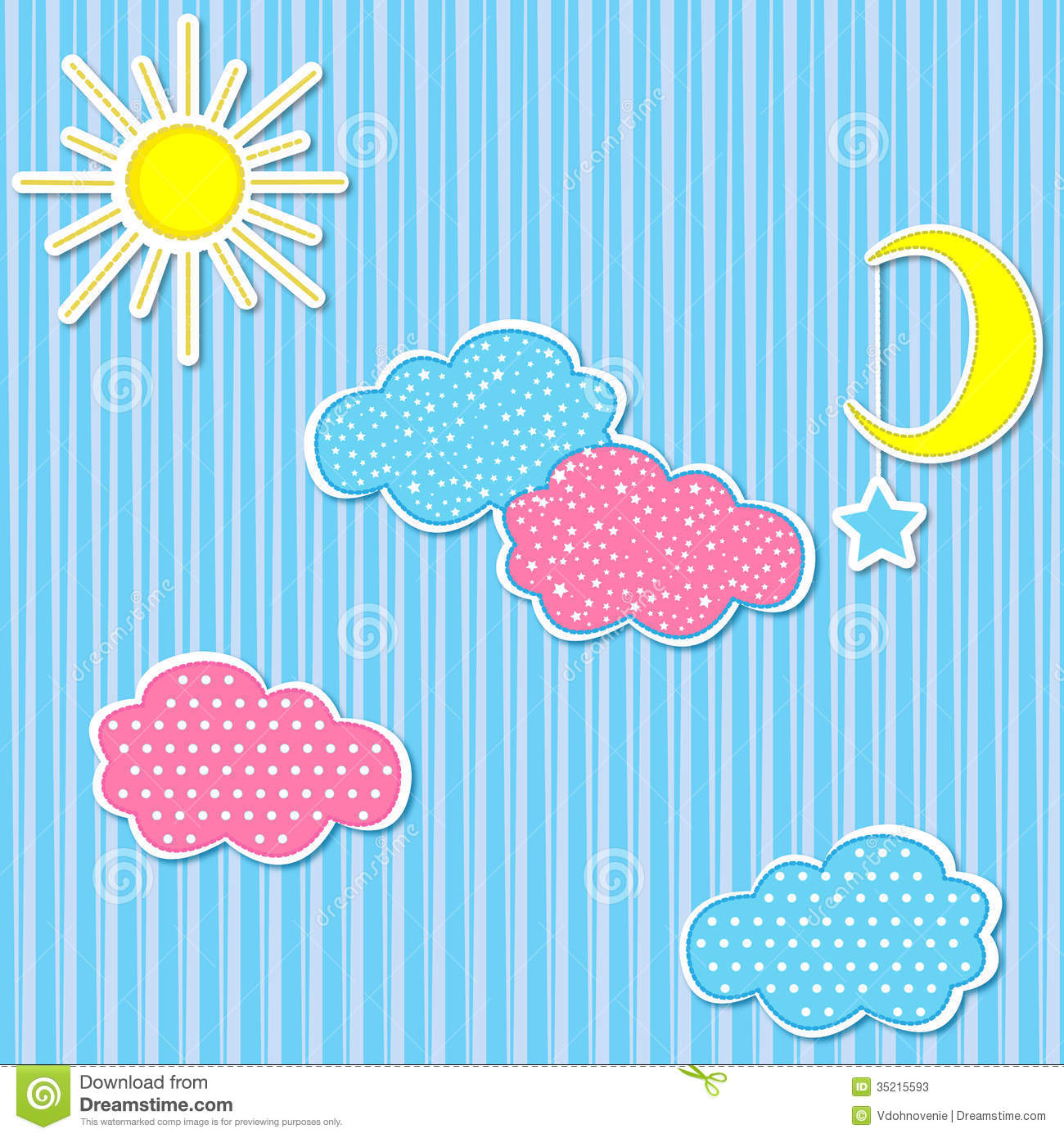 Moon And Stars Wallpaper Border Funny Cloud The Sun
