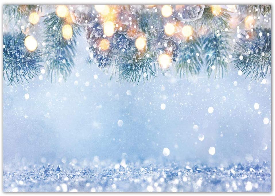 Amazon Funnytree Winter Glitter Bokeh Halos Backdrop