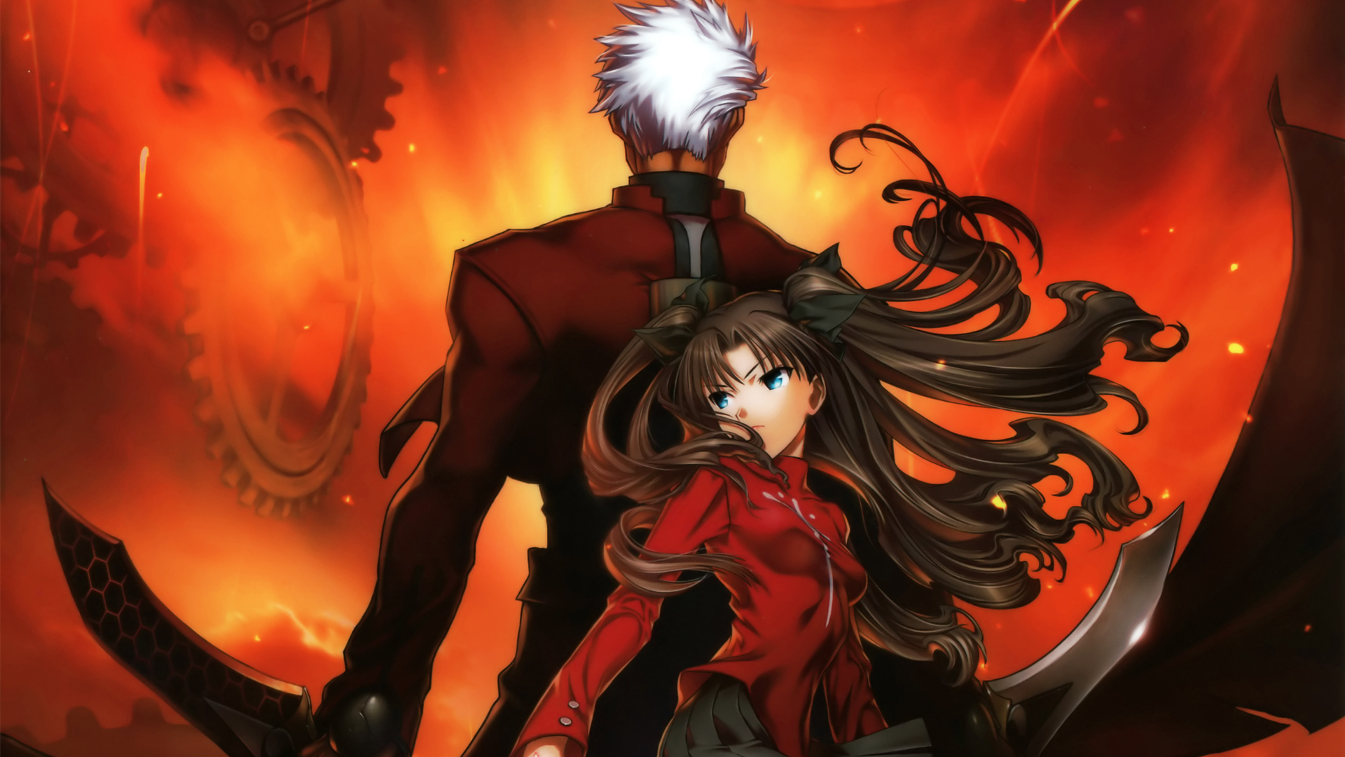  sword tohsaka rin unlimited blade works weapon wallpaper background