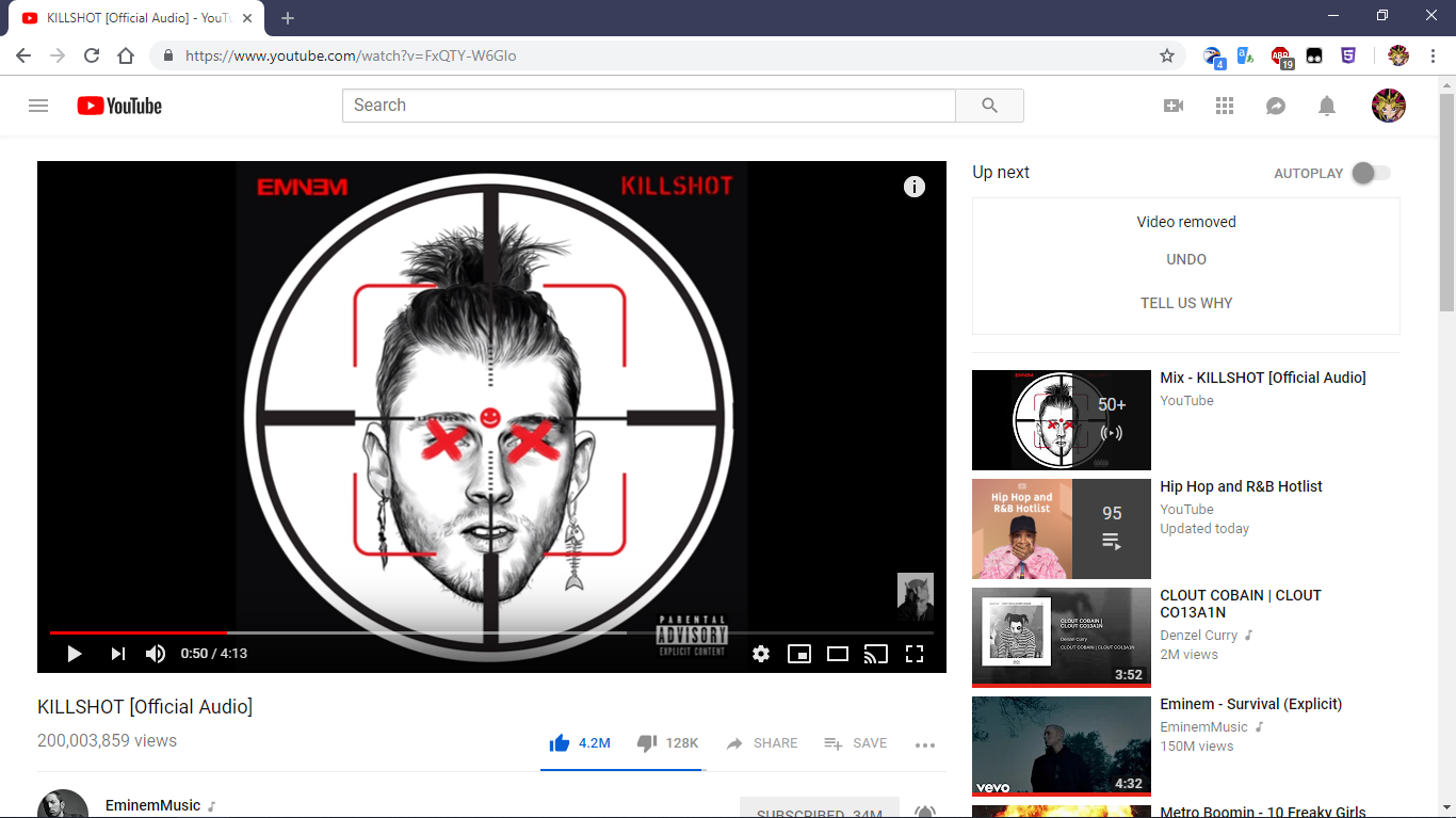 Eminems Killshot hits million views rEminem