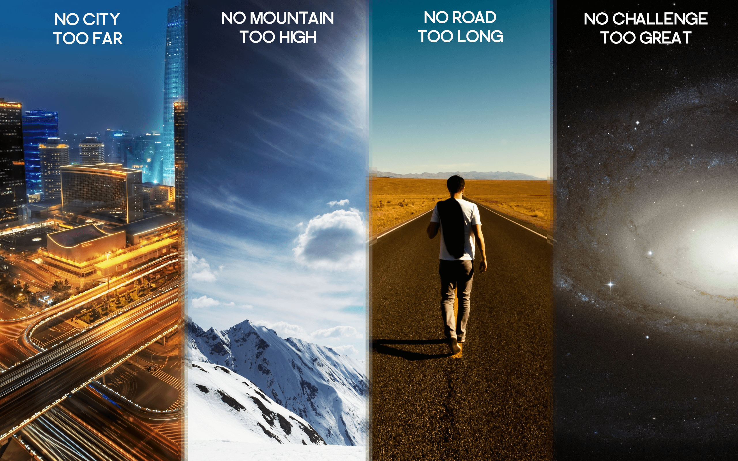 A collage of motivational images with the quote 