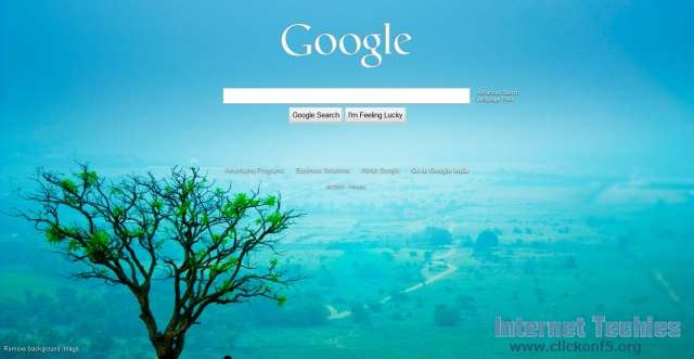 Custom Picture as Background of Google Homepage