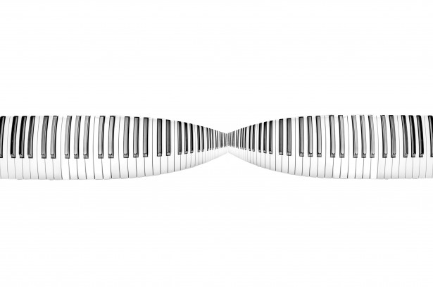 Abstract Piano Keys Background by George Hodan