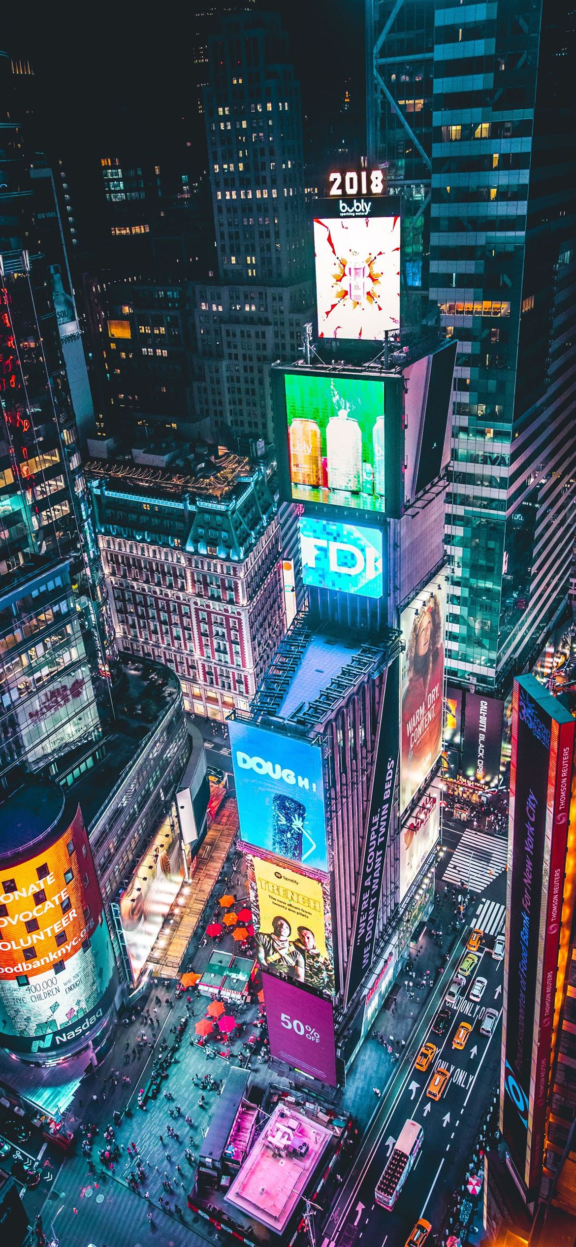 Time Square New York iPhone 12 Wallpapers Free Download