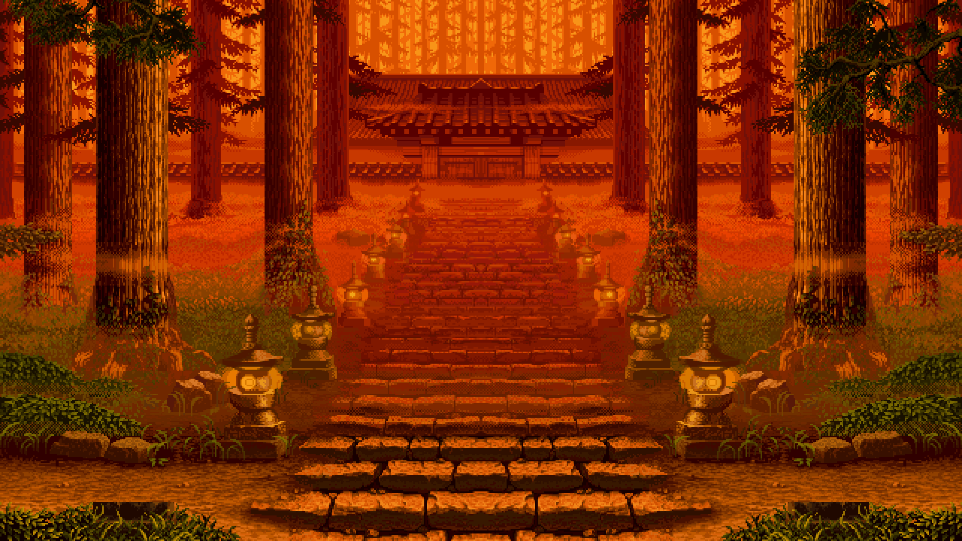 Pixel Art Landscape Wallpaper