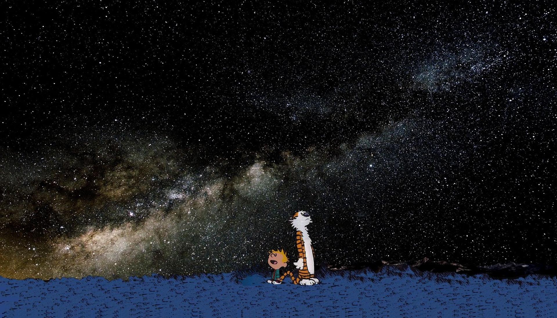 [46+] Calvin And Hobbes Stars Wallpaper | Wallpapersafari.com