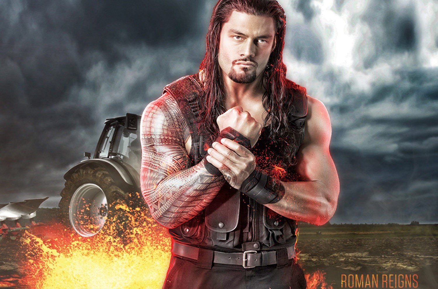 Roman Reigns Wwe Superstar Full HD Wallpaper For Your Pc And Mac