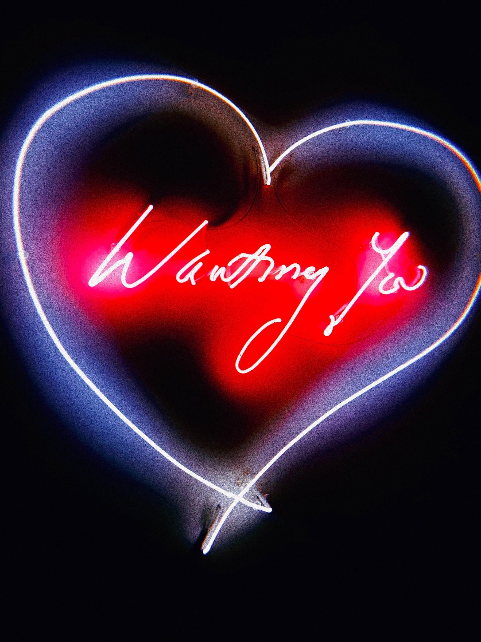 Valentine S Day Wallpaper Wanting You Neon Sign The Dreamiest