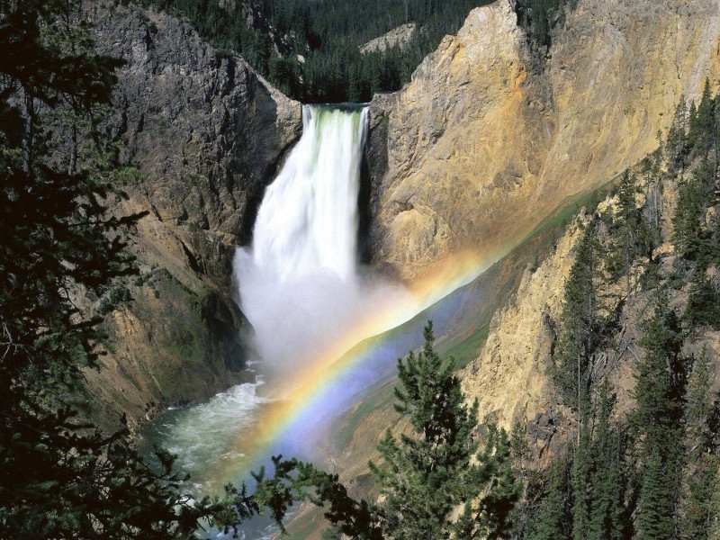 Rainbow Waterfall Wallpaper S