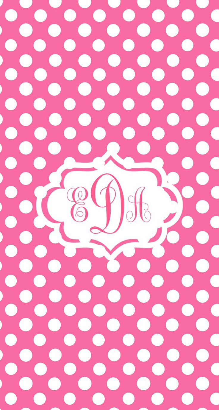 Pink And White Polka Dots With Quatrefoil Center Matching