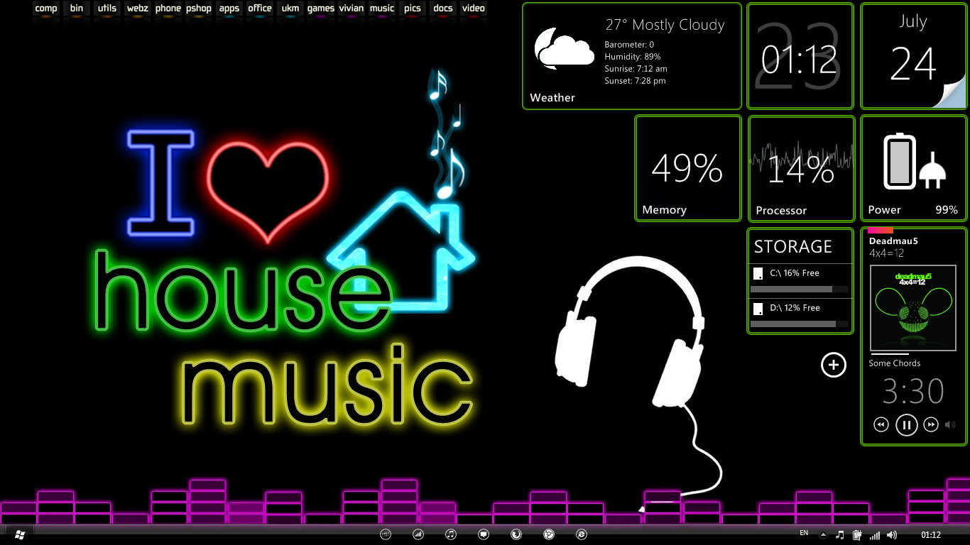 Love House Music Wallpaper