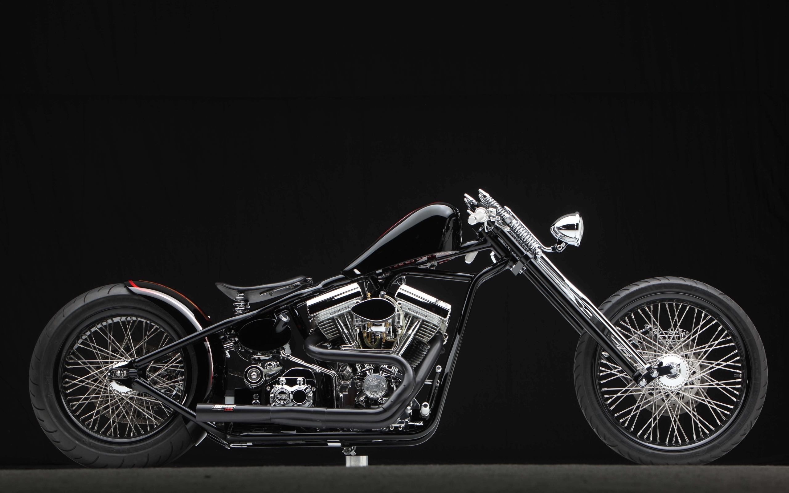 Motorcycle bike motorbike chopper custom wallpaper 2560x1600
