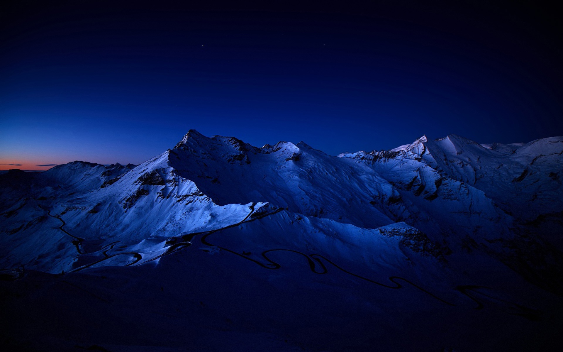 Night Mountain Wallpaper HD