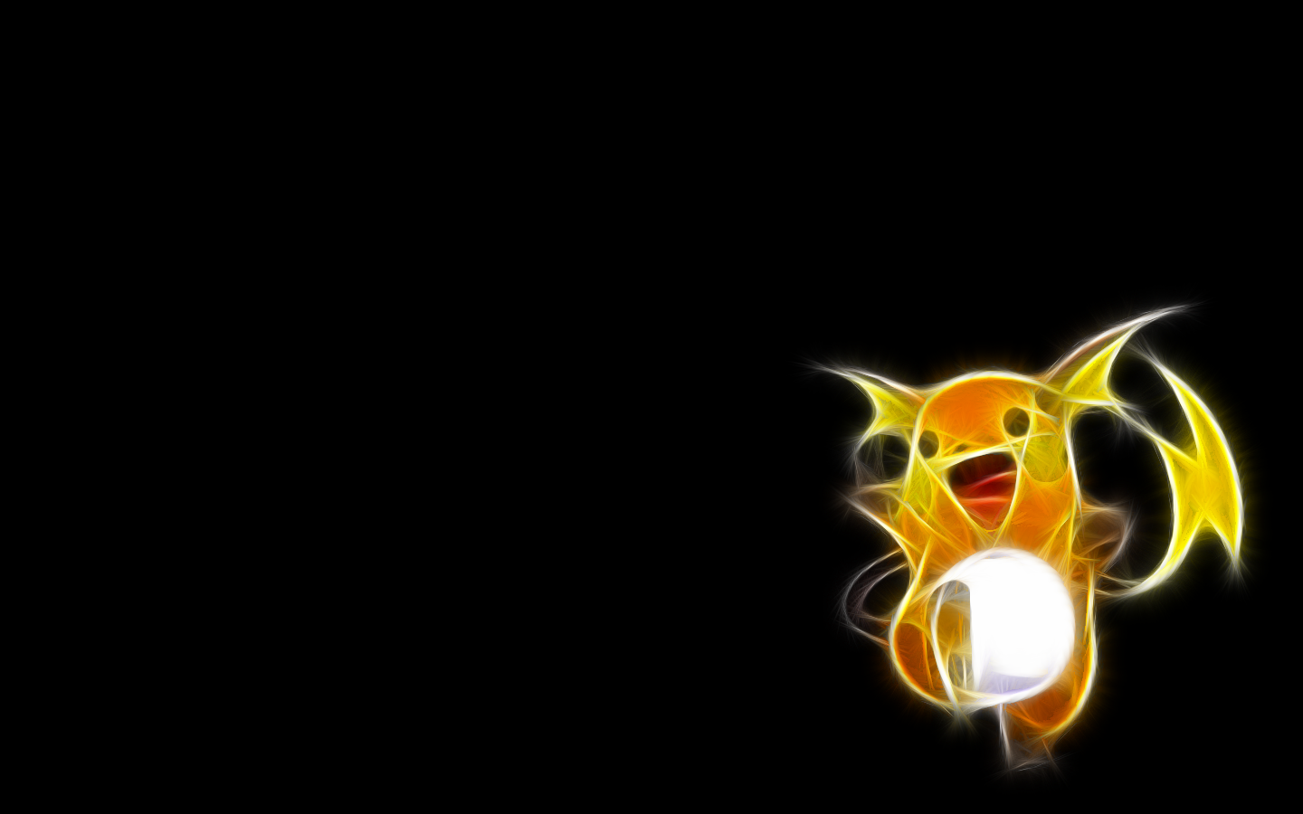 Pokemon Raichu Wallpaper Black Background