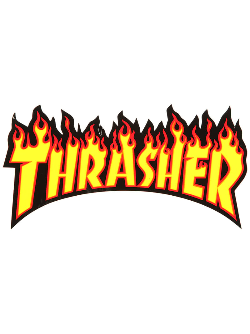 Home Misc Softgoods Thrasher Skate Mag Logo Medium Sticker Red HD