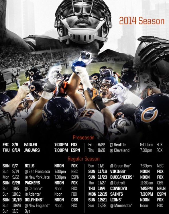 Chicago Bears Schedule Da