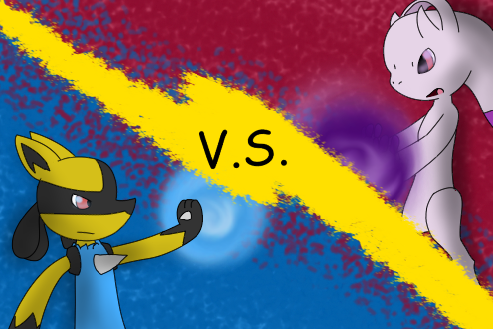 Request Lucario VS Mega Mewtwo Y by KurtisTheSnivy on