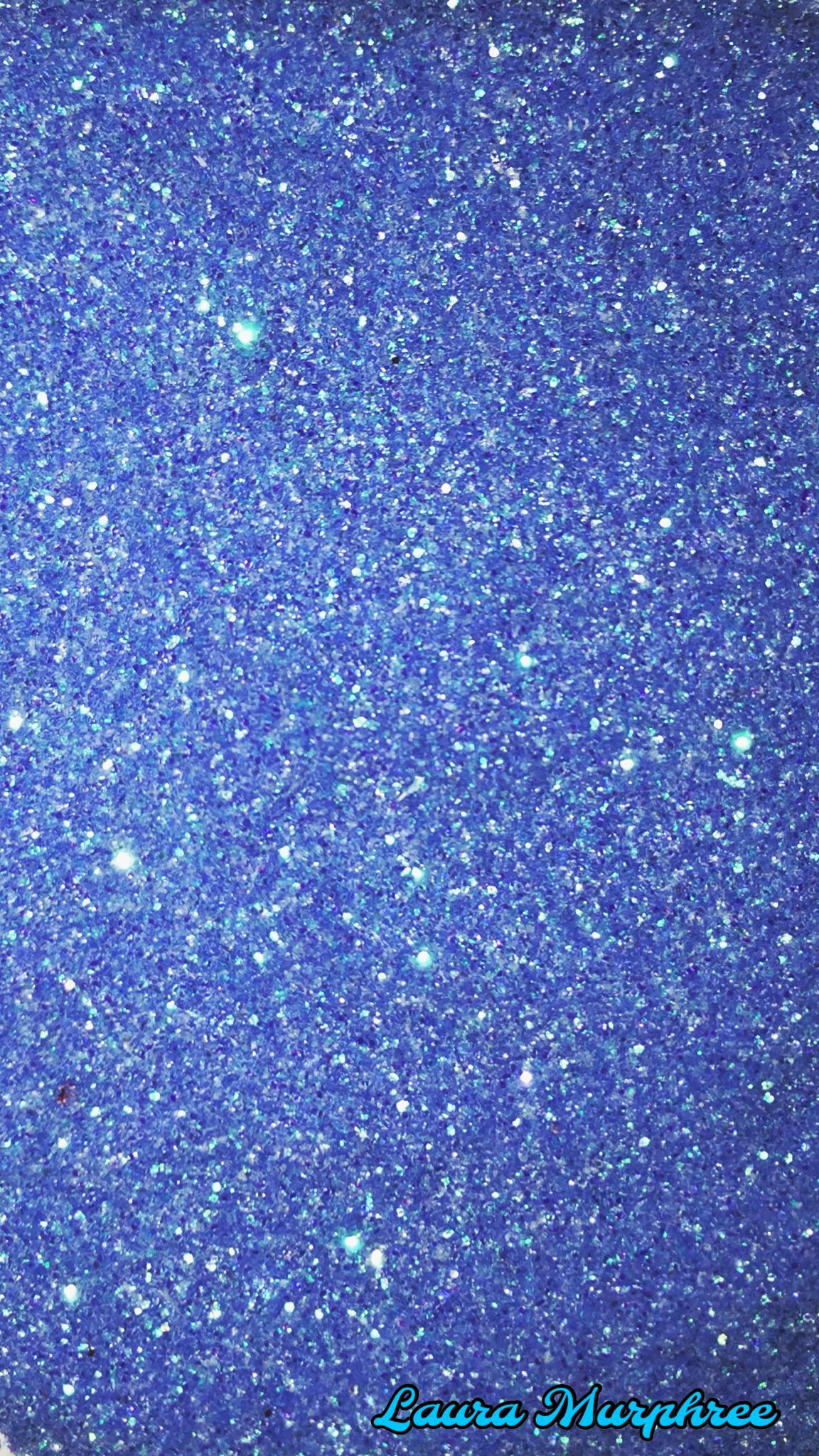 Sparkely Blue Girly Wallpaper Top