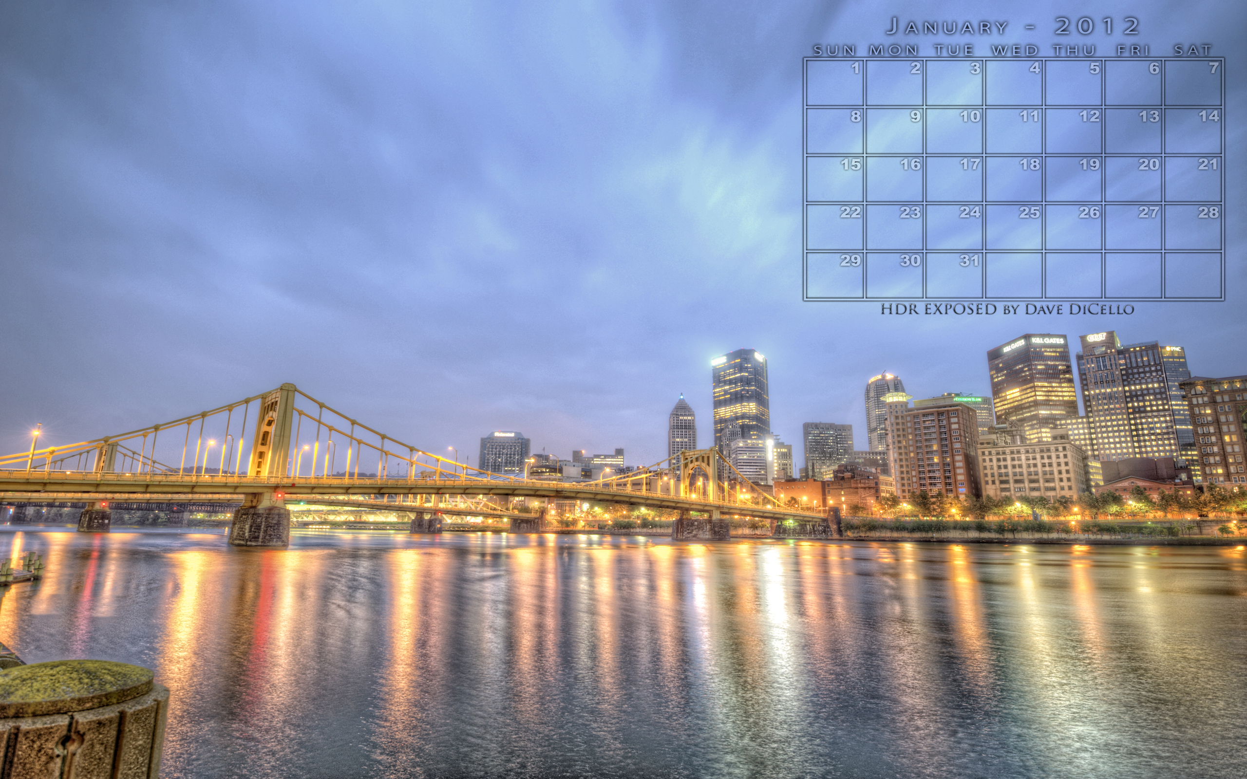 Counting The Days January Desktop Calendar Pittsburgh Photographer