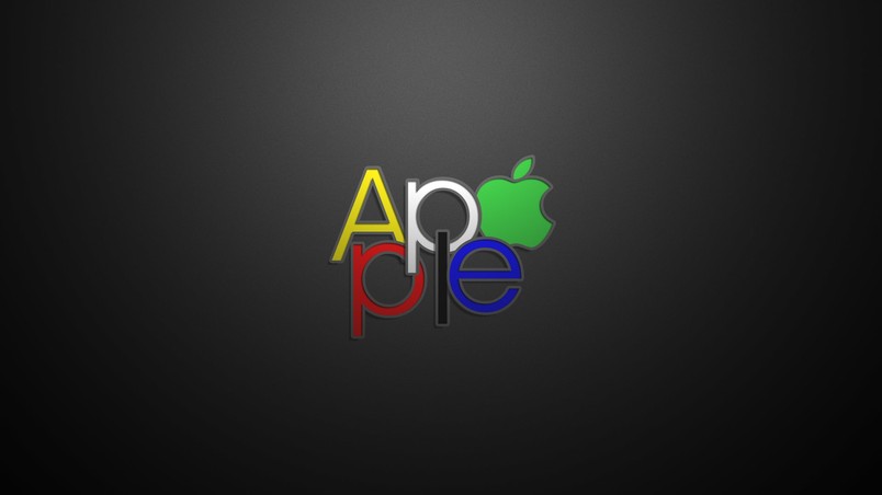Apple Text Logo HD Wallpaper Wallpaperfx