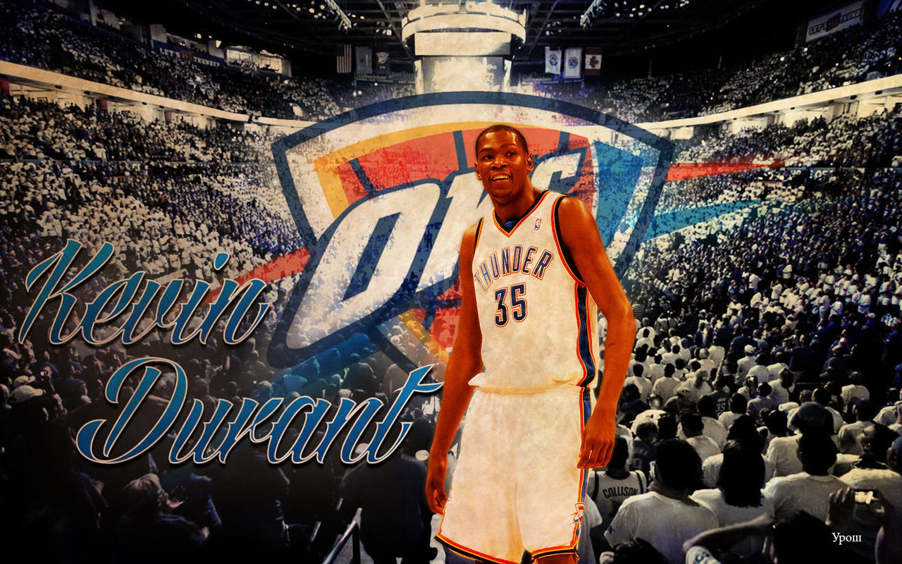 Kevin Durant Shooting A Wallpaper As Leader Of