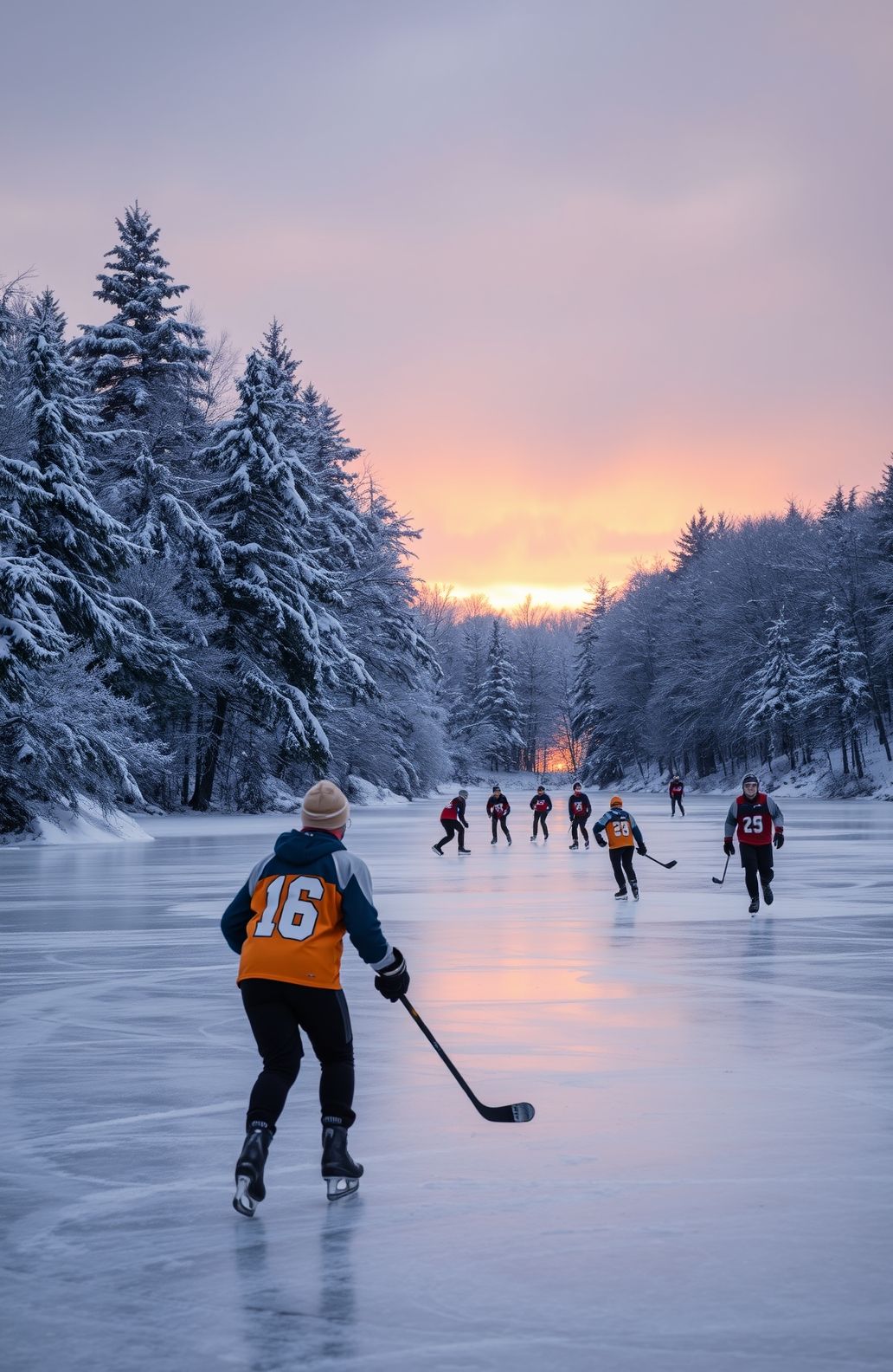 Pond Hockey Wallpaper