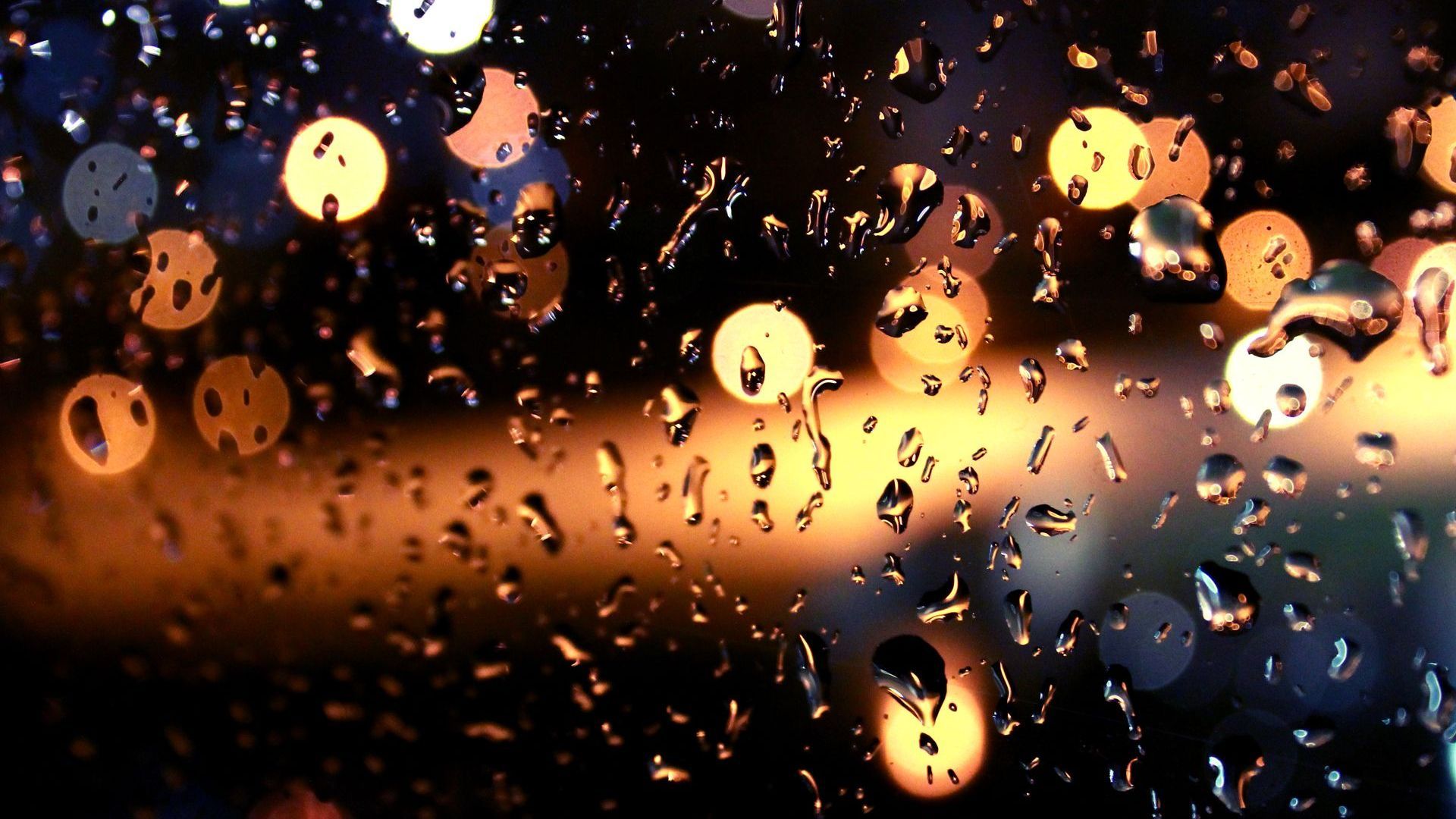 Rain Window Wallpaper HD
