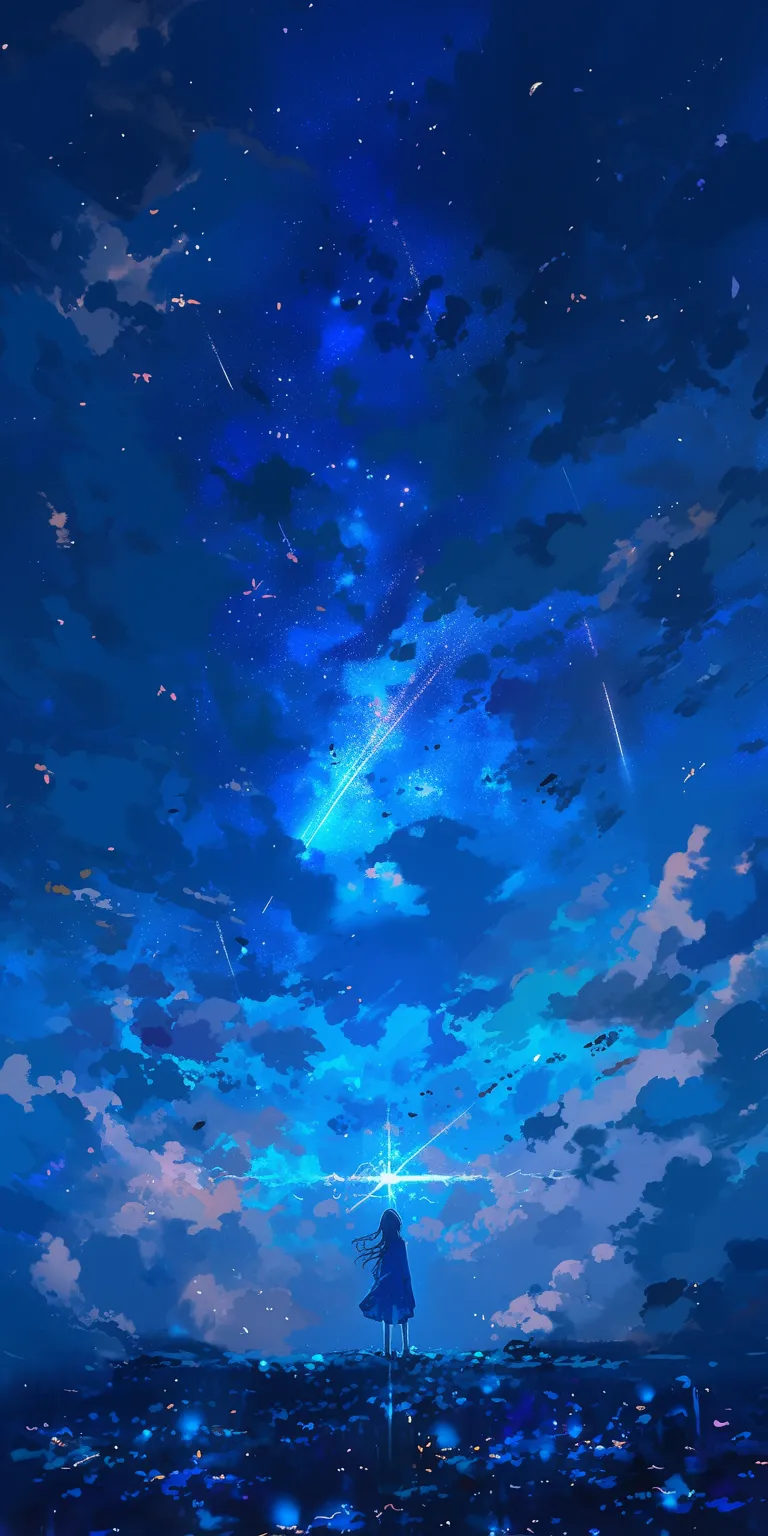 Blue Anime Wallpaper