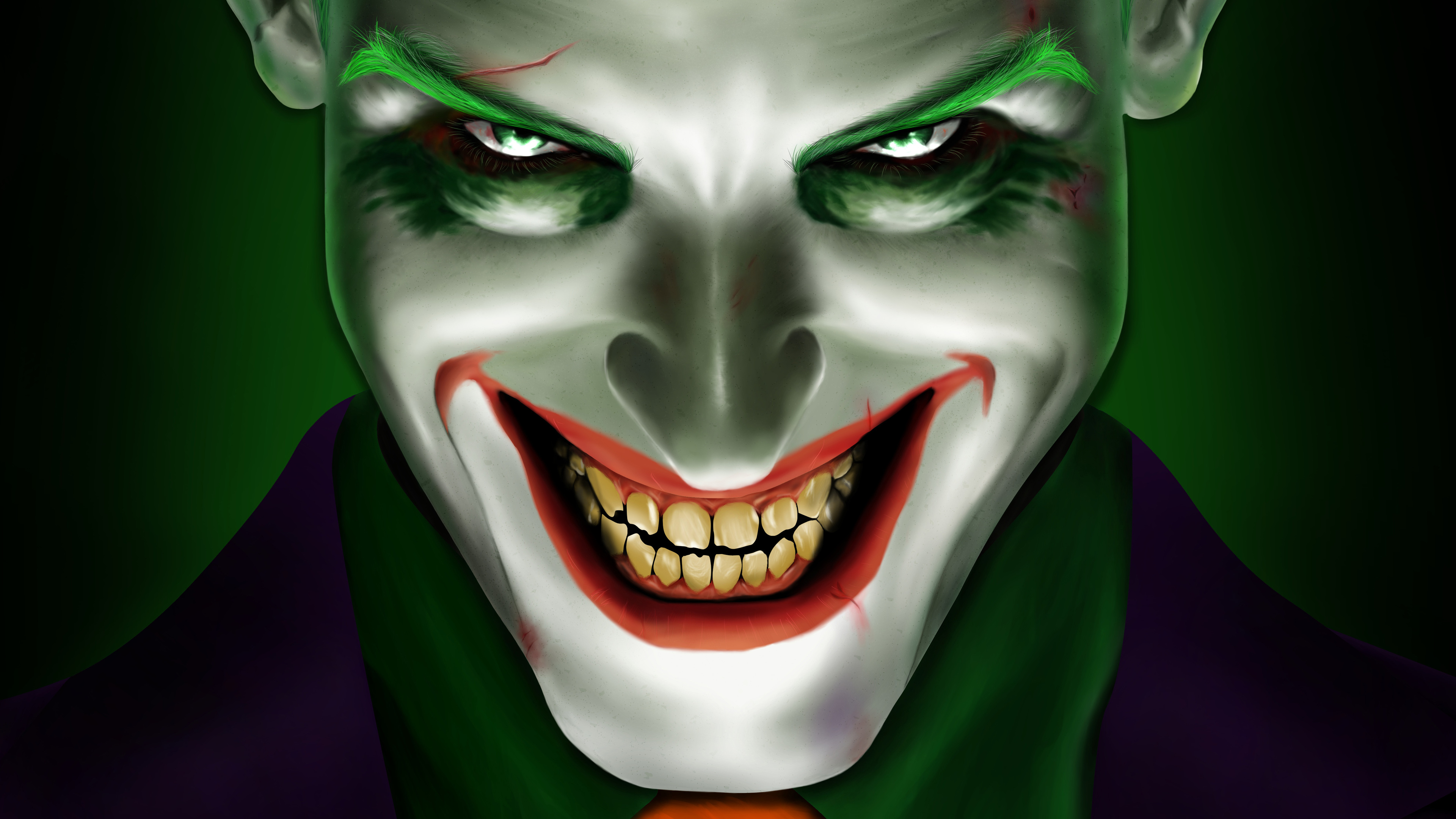 Wallpaper 4k Joker Smiling 5k Artist
