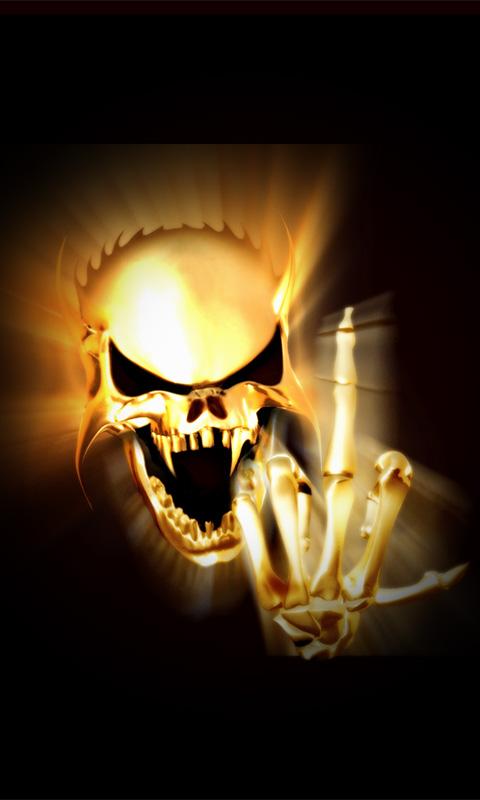 Finger Skull Live Wallpaper Screenshot