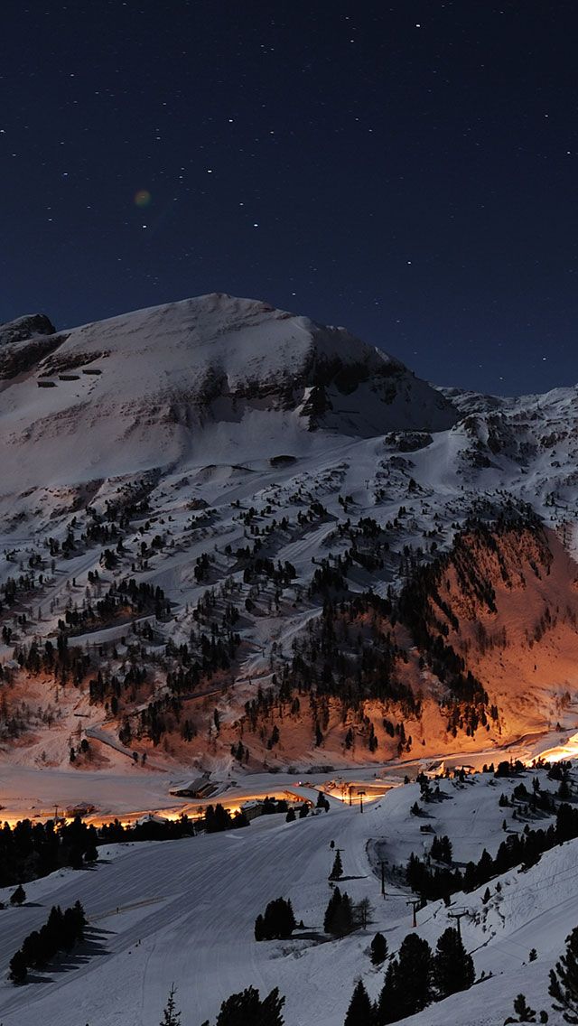 Winter iPhone Wallpaper In Mountain