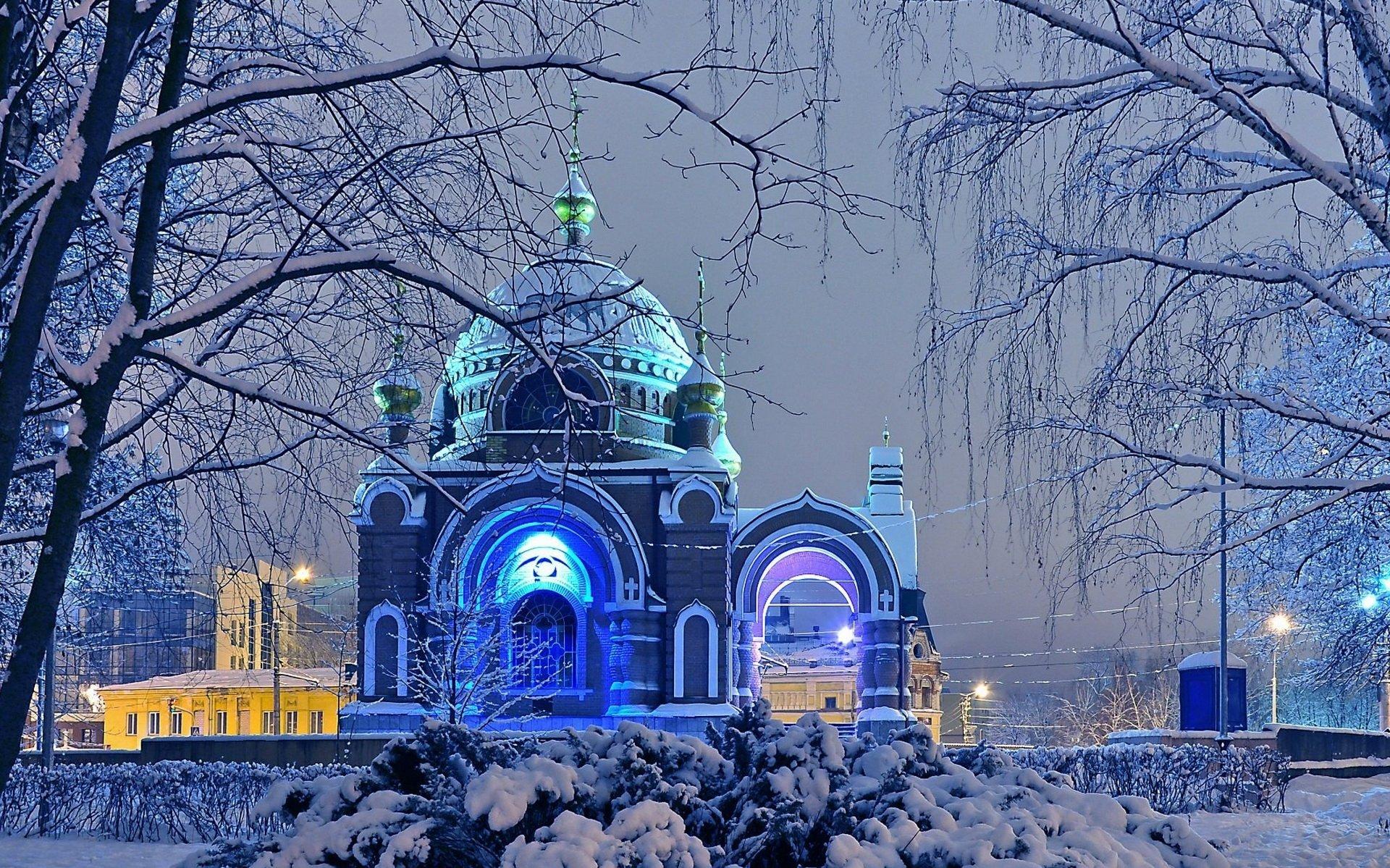 Russian Cathedral In Winter