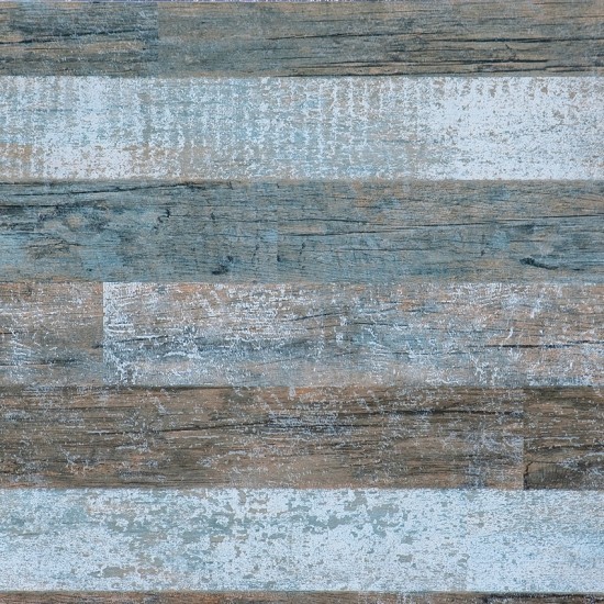 Faux Reclaimed Wood Wallpaper Brushed Blue