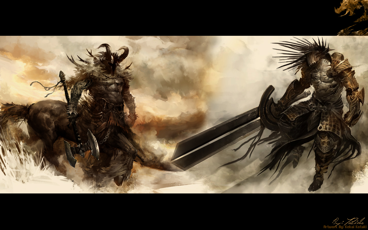 GW2 Centuar Dude Wallpaper by AngelicBond on