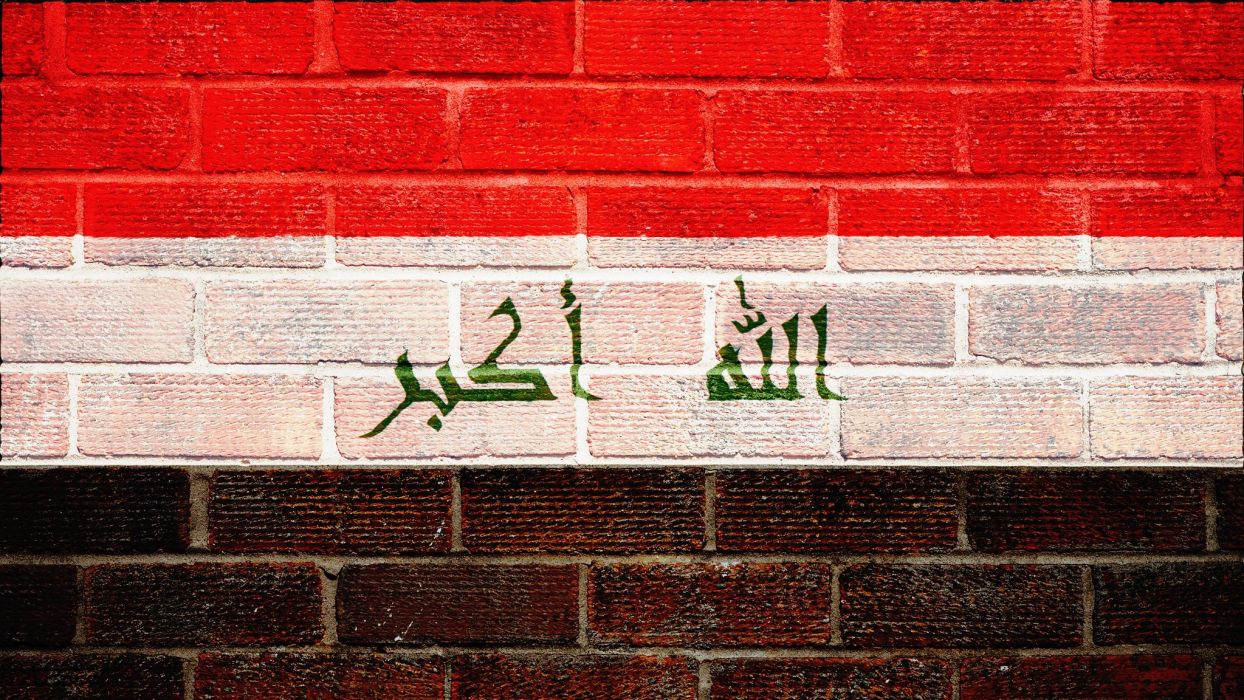 Iraqi Iraq Iraqian Flag Glags Arabic Wall Walls Textures Bricks