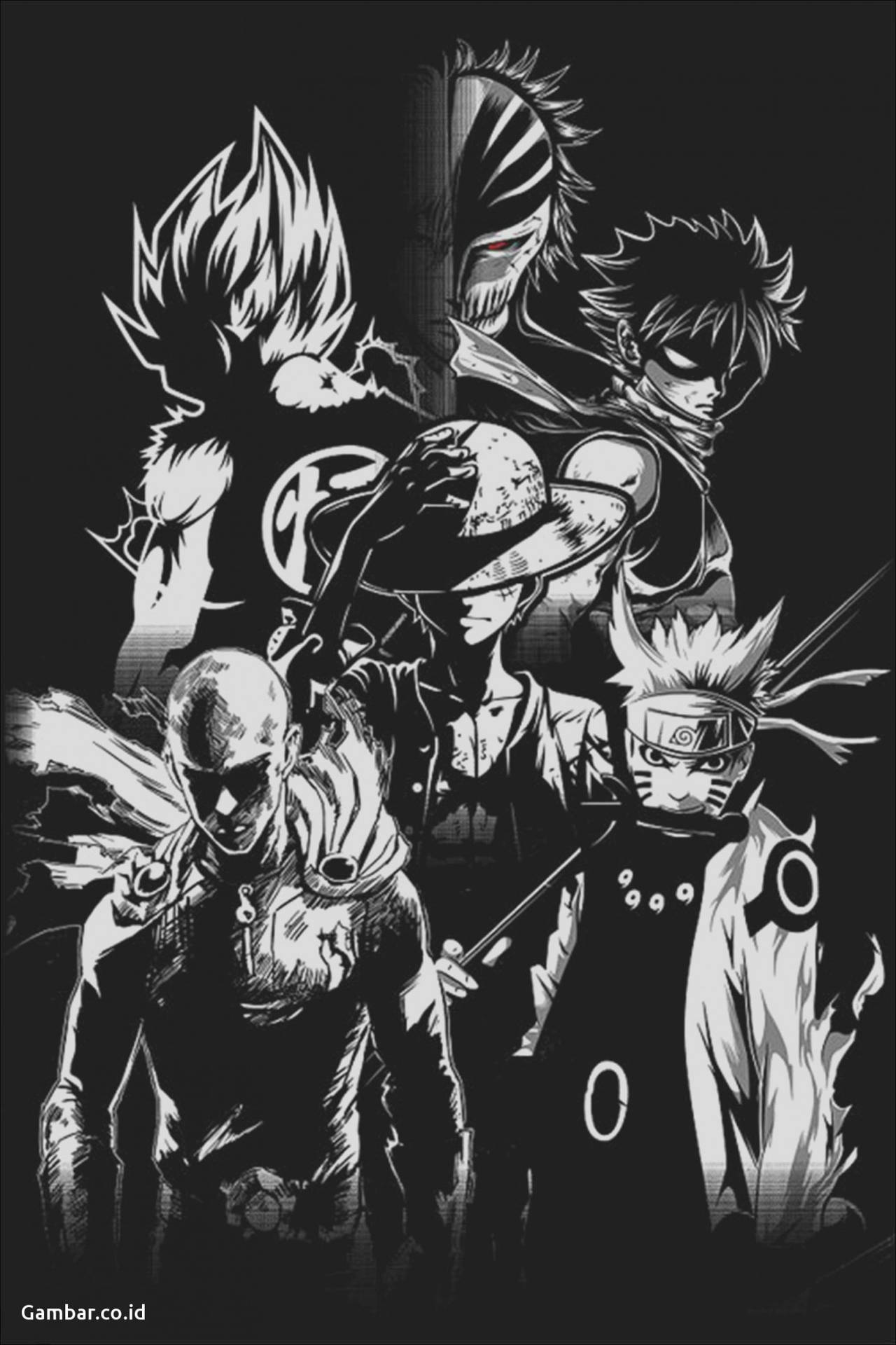 Luffy Black Wallpaper