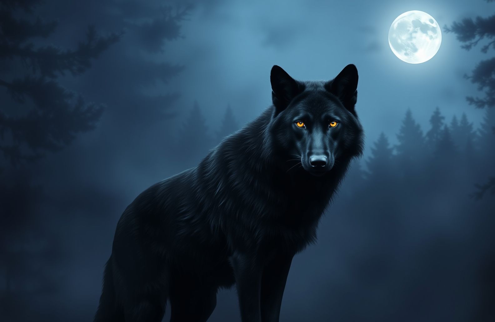 Black Wolf Wallpaper