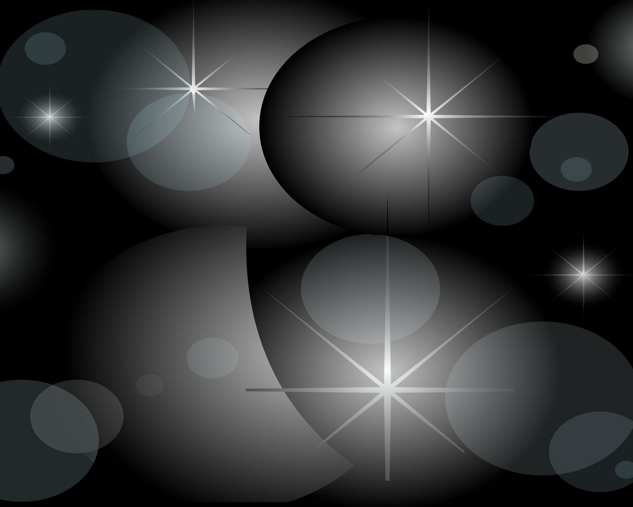 Black Light Bubbles Lights For Presentation Background