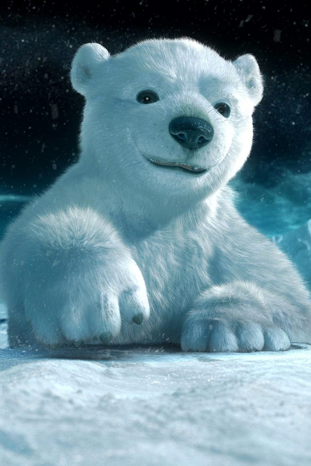 3d Polar Bear Wallpaper iPhone