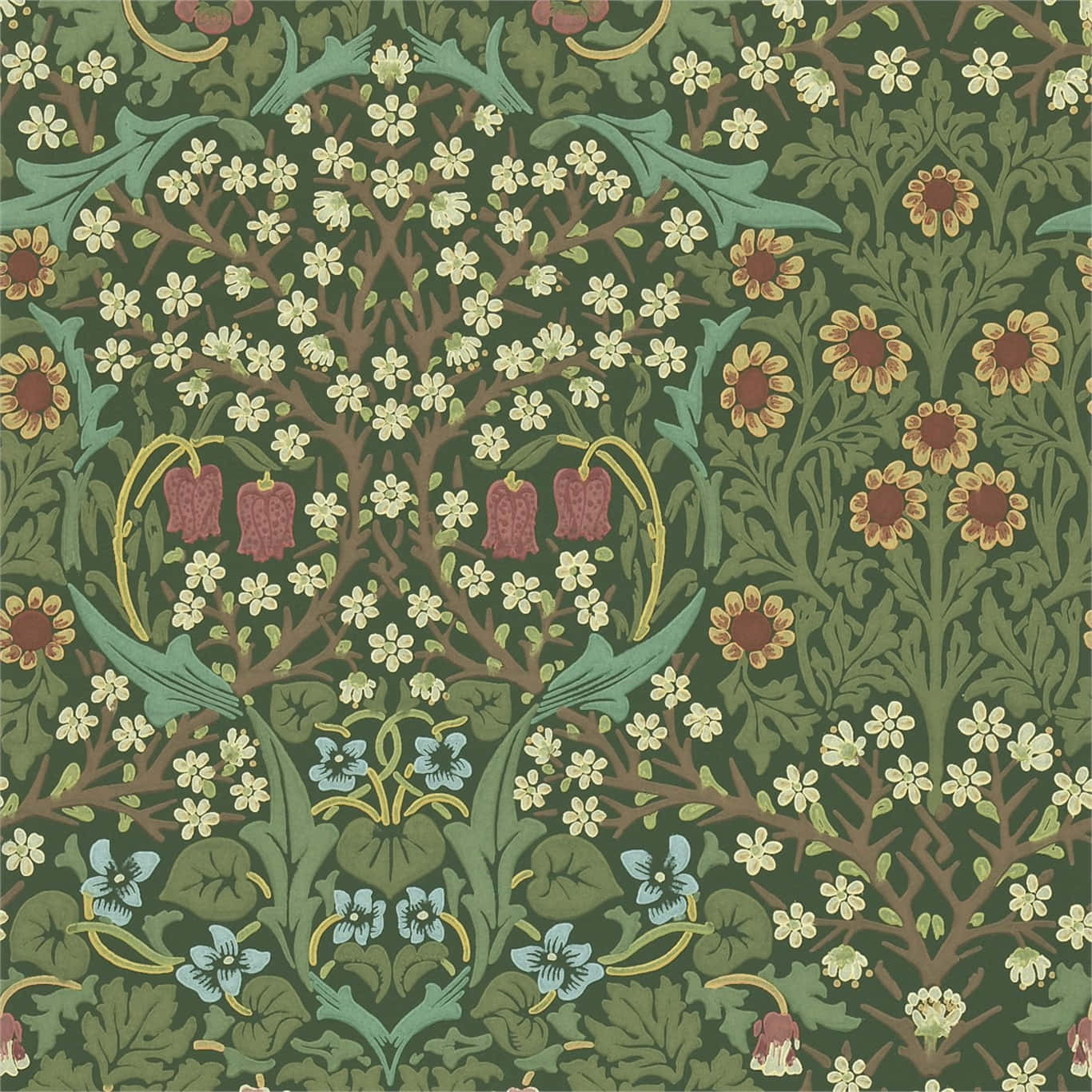Green And Brown Wallpaper